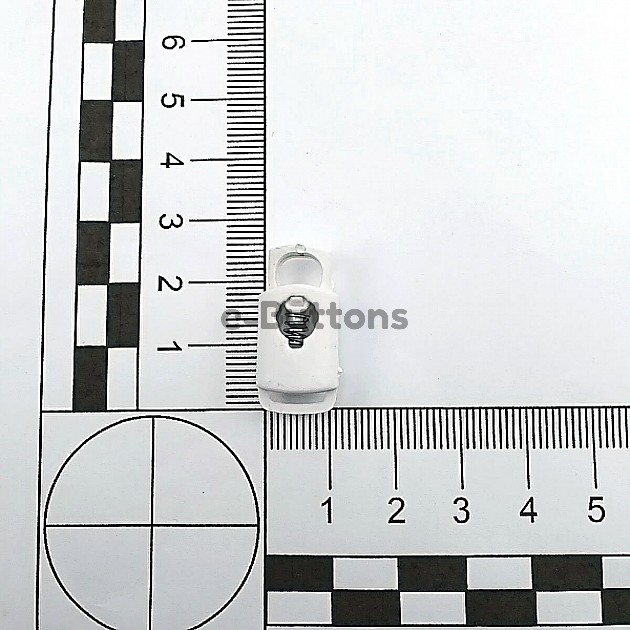 Plastic Stopper 6.5 mm Single Hole Hole Diameter Top Press - Bottom Bridge H005029