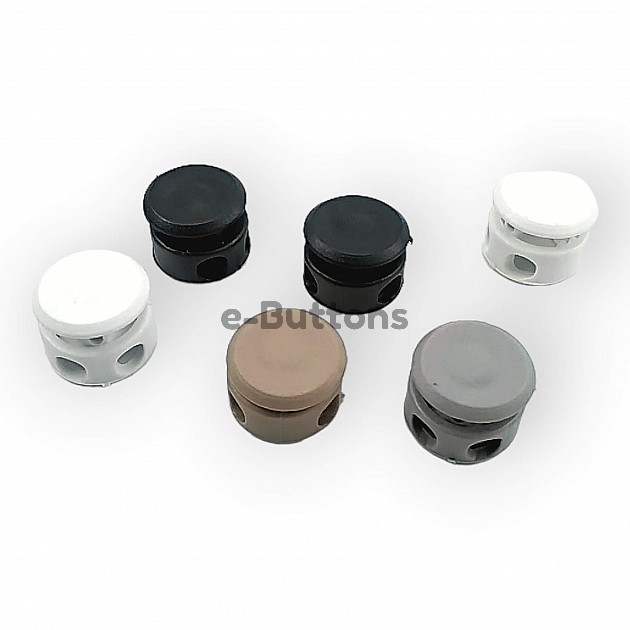 Mine Stopper Two Hole Plastic Stopper 4 mm Hole Diameter - Top Press H005043