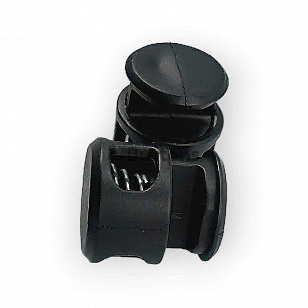 Mine Stopper Two Hole 6 mm Hole Diameter Plastic Stopper - Top Press H005045