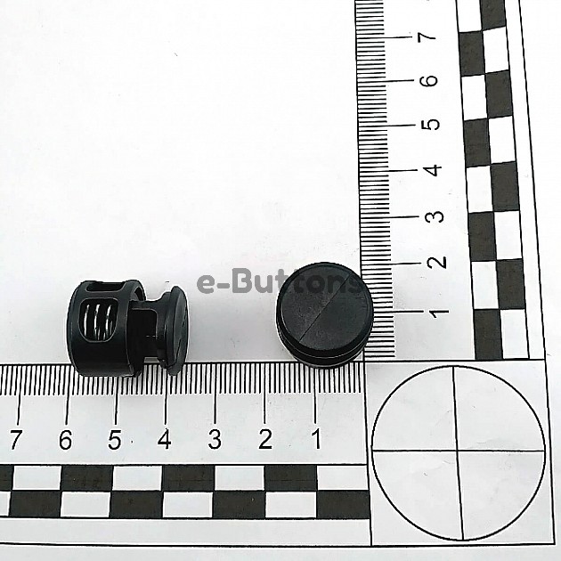 Mine Stopper Two Hole 6 mm Hole Diameter Plastic Stopper - Top Press H005045