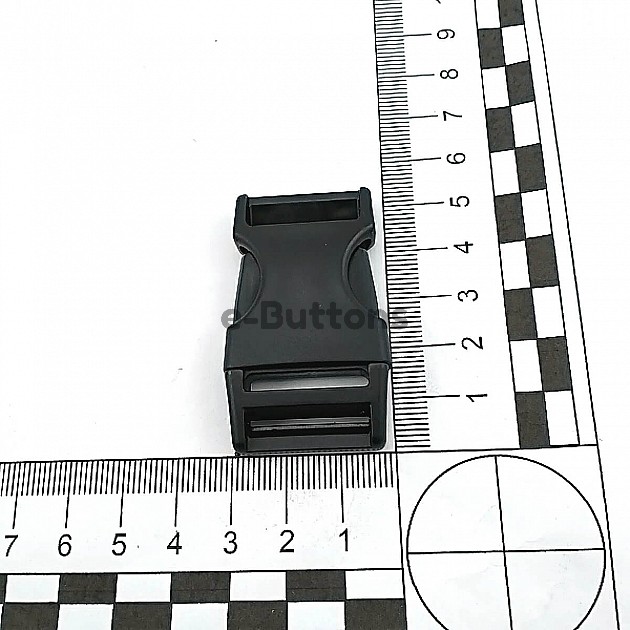 2 cm Snap-On Plastic Buckle Plastic Bandolier Buckle H009074