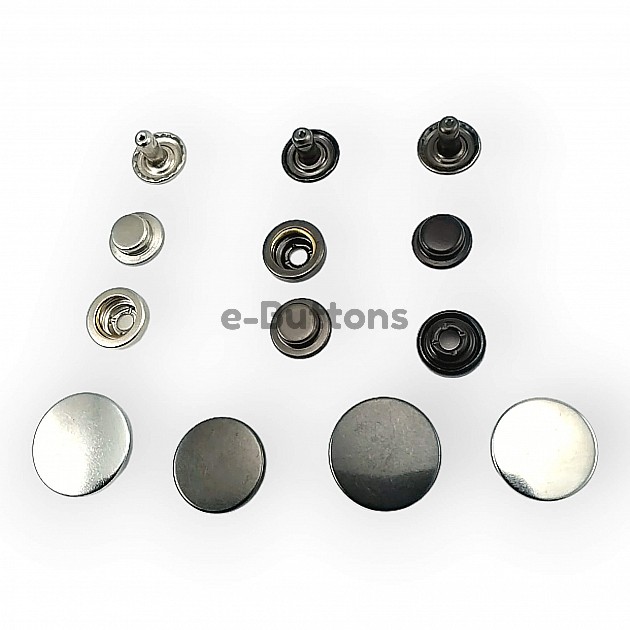 Coat Snap Button Deluxe Series 501 Stainless Italian Style DLX00501P