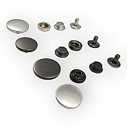 Coat Snap Button Deluxe Series 501 Stainless Italian Style DLX00501P