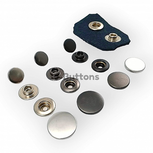 Stainless Italian Style Coat Snap Button Deluxe Series DLX00884P