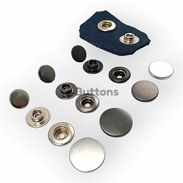 Stainless Italian Style Coat Snap Button Deluxe Series DLX00884P