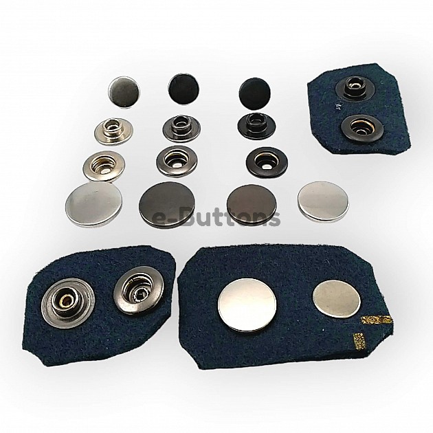 Stainless Italian Style Coat Snap Button Deluxe Series DLX00884P