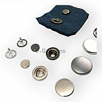 Coat Snap Fasteners Zamak Snap Italian Style Deluxe Series 501C DLXC00501Z