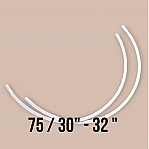 Nylon Coated 75 Size Bra Underwire 50 Pieces / Pack PIRN00075BLN