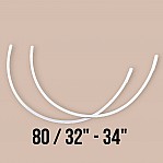 Nylon Covered 80 Size Bra Underwire 50 Pieces / Pack PIRN00080BLN