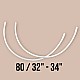 Nylon Covered 80 Size Bra Underwire 50 Pieces / Pack PIRN00080BLN