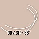 90 Size Nylon Covered Bra Underwire 50 Pcs / Pack PIRN00090BLN