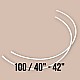 Nylon Covered 100 Size Bra Underwire 50 Pcs / Pack PIRN00100BLN