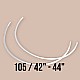 105 Size Nylon Covered Bra Underwire 50 Pcs / Pack PIRN00105BLN