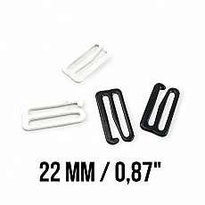 22 mm (0.87 inch) Bra Hook - Metal Nylon Coated PIR750022