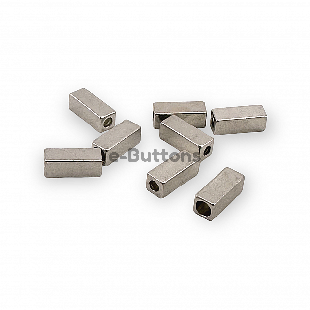 Cord Hole Entry 3.5 mm Cord End Cube Shape 7 x 12 mm PBB0017