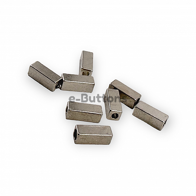 Cord Hole Entry 3.5 mm Cord End Cube Shape 7 x 12 mm PBB0017