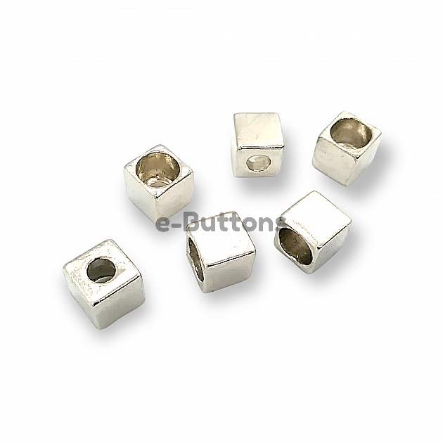 Bağcık Giriş 4 mm Bağucu Küp Şekil Metal boy 7,8 mm Giriş 4 mm PBB002