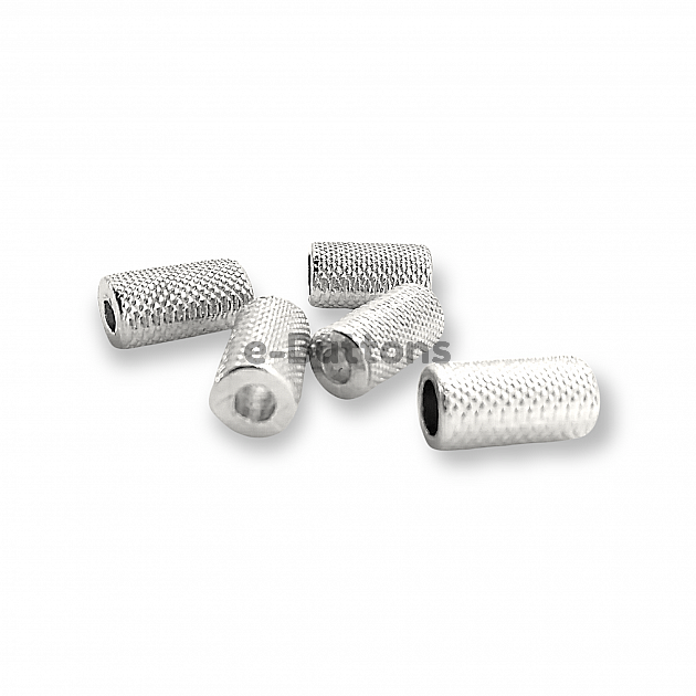 Cord End Inlet 3.3 mm Mosaic Patterned Metal length 13.5 mm PBB005