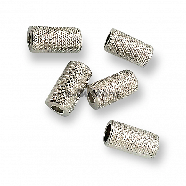 Cord End Inlet 3.3 mm Mosaic Patterned Metal length 13.5 mm PBB005