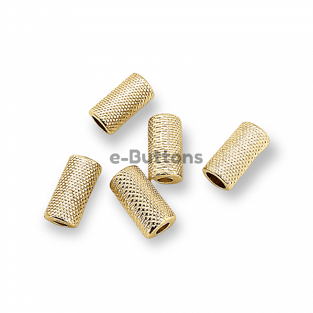 Cord End Inlet 3.3 mm Mosaic Patterned Metal length 13.5 mm PBB005