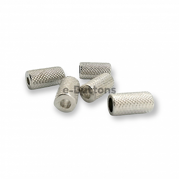 Cord End Inlet 3.3 mm Mosaic Patterned Metal length 13.5 mm PBB005