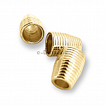 Cord End Bell Shape length 13 mm Inlet 5 mm Circular Pattern PBB009