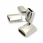 Cord End  length 16 mm Flat Shape Rectangular Entry 9.2 mm PBB011