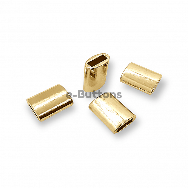 Cord End  length 16 mm Flat Shape Rectangular Entry 9.2 mm PBB011