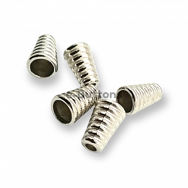 Cord End Length 14 mm inlet 3.4 mm Conical Circular Patterned PBB012