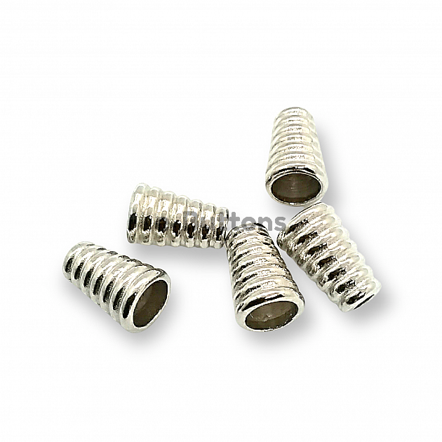 Cord End Length 14 mm inlet 3.4 mm Conical Circular Patterned PBB012