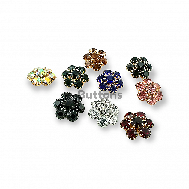 Rhinestone Shank Button 20 mm 32 L Jacket and Cardigan Button PBT0014