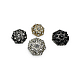 Rhinestone Button 20 mm 32 L Black and White Rhinestone Button Jacket and Cardigan Button PBT0025