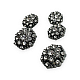 Rhinestone Button 20 mm 32 L Black and White Rhinestone Button Jacket and Cardigan Button PBT0025