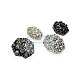 Rhinestone Button 20 mm 32 L Black and White Rhinestone Button Jacket and Cardigan Button PBT0025