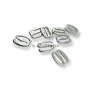 11 mm Oval Kenarlı Metal Kopça  Sütyen Tokası PBT0003