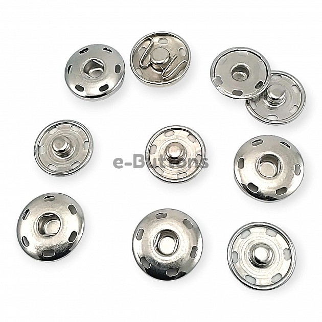 Sew-On Snap Button 19 mm 30 L 3/4"  Brass Stainless ERD190PR