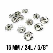 15 mm Sew-On Snap Button 24 L 5/8" Stainless ERD150P4