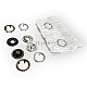 12.5 mm Prong  Snap Fastener 20L - 0.49" Two Side Prong Ring ERC00125TIRPR