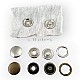 Prong Snap Button15 mm - 24L - 0.60 in One Side Ring with Cap Prong Snap Fastener ERC0015TKPR