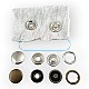 Prong Snap Button15 mm - 24L - 0.60 in One Side Ring with Cap Prong Snap Fastener ERC0015TKPR