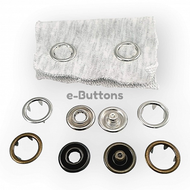 Prong Snap Button 21 mm Open Ring Prong Snap Fastener 34L - 0.83 in ERC0021TIRPR