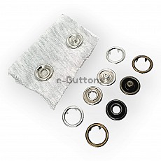 Prong Snap Button 21 mm Open Ring Prong Snap Fastener 34L - 0.83 in ERC0021TIRPR