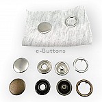 Prong Snap Button 21 mm One Side with Cap Ring Prong Snap Fastener 34L - 0.83 in ERC0021TKPR