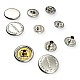 Snap Fasteners Coin Type Flat Brass 54 System Caas 125 Model Set of 4 ERCAAS0125PRP