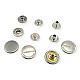 Snap Fasteners Coin Type Flat Brass 54 System Caas 125 Model Set of 4 ERCAAS0125PRP