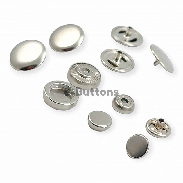 16 mm Coat Snap Fasteners Brass Deluxe Series PR160R200B