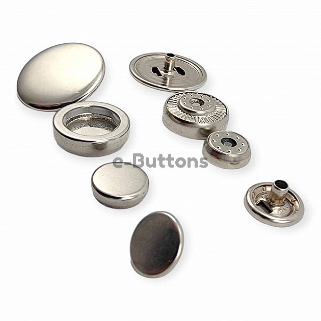 20 mm Coat Snap Button 250 pcs Brass Deluxe Series PR200R200B