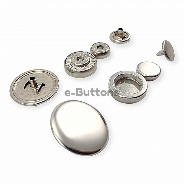 20 mm Coat Snap Button 250 pcs Brass Deluxe Series PR200R200B