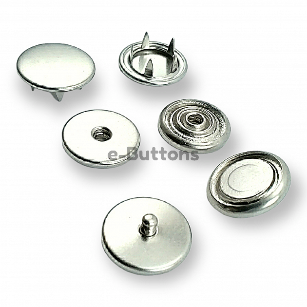 Prong Snap Button Brass For Coat 250 pcs Deluxe Series Double Cap PRV30R300