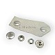 15 mm  Snap Button (0.60 in) For Double-Sided Jackets Lightly Curved Brass 61 System PR150S61CFT